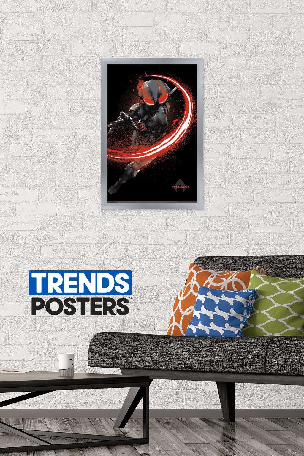 DC Comics Movie - Aquaman - Manta Fear Wall Poster, 14.725" x 22.375", Framed