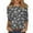 #08Dark Gray, variant on Blouses for Women Dressy Casual 3/4 Sleeve Printed Crewneck Tunic Shirts Loose Comfy Three Quarter Sleeve Blouses Black 2XL
