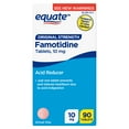 thumbnail image 2 of (3 pack) Equate Original Strength Famotidine Tablets, 10 mg, 90 Count, Compare to Pepcid AC Active Ingredient, 2 of 8