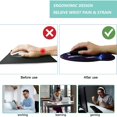 thumbnail image 2 of Mouse Pad with Wrist Rest, Ergonomic Gaming Desktop Mouse Pad Wrist Rest, Comfortable Mousepad for Computer, Laptop, Office, and Home, Non- Base, Waterproof Surface, 2 of 7