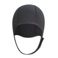 thumbnail image 2 of Travelwant Neoprene Diving Hood Thermal Wetsuit Hood Cap Swim Caps with Chin Straps Snorkeling Neoprene Surf Beanie 2.5 mm Diving Cap Headgear, 2 of 7