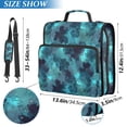 thumbnail image 2 of FORMRS Zipper Binder with Shoulder Strap 2-inch Ring 500 Sheet Capacity File Bag, Teal Blue Abstract Pattern, 2 of 5