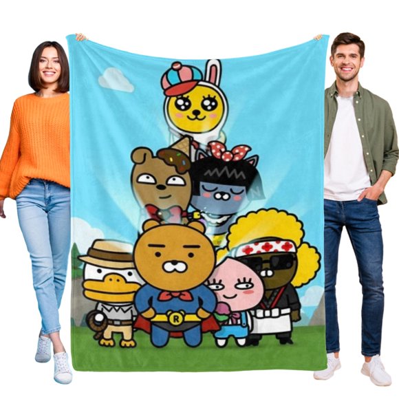 Amigos Kakao anti-pilling, suave, ligera, esponjosa y acogedora de lujo para hogar y cocina – Perfecta para niños y adultos,50X70cm