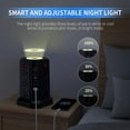 thumbnail image 2 of Surge Protector Power Strip Tower with 5 USB Ports and Night Light, 10FT Extension Cord with 12 AC Multiple Outlets,  Power Tower, Overload Protection for Home Office Dorm Room (2PC-White+Black), 2 of 6