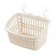 thumbnail image 2 of Cesta de almacenamiento junto a la piscina para piscinas elevadas | Contenedor organizador de polipropileno, beige blanco, 22,7x18x15cm, portabebidas de gran capacidad, diseño estable con pinza, 2 of 8