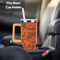 thumbnail image 4 of 40 Oz Halloween Tumbler With Handle Lid Straw Double Insulated Cup, Pumpkin Orange, 4 of 5