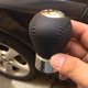 thumbnail image 5 of Perilla de cambio manual de cuero cromado de 6 velocidades para cabezal de manija de 5 palancas, accesorios de estilo de automóvil Hanball, 5 of 5