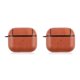 thumbnail image 3 of Seitruly Funda de cuero para auriculares, portátil, pequeña, profesional, funda para auriculares, mosquetón de repuesto para 3, marrón claro Type2 NO2, 3 of 6
