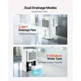 thumbnail image 6 of 35 Pints Dehumidifier for Home Basement Commercial Industrial Use with Smart Humidity Control Low Noise Large Coverage White, 6 of 6