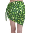 thumbnail image 2 of Disketp Happy St. Patrick'S Day Women Swimsuit Cover Up Short Chiffon Summer Beach Sarong Bikini Wrap Skirt Bathing Suit, 2 of 7