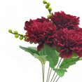 thumbnail image 3 of Centro de mesa de flores artificiales, mesa para el hogar, decoración floral, banquete de boda, tela de seda, flor falsa, rojo Advancent HA6703-06B, 3 of 6