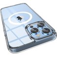 thumbnail image 1 of Mgnaooi Funda Magnética Transparente Para Iphone 14 Pro Max Compatible Con Magsafe [no Amarillea] [Probado De Grado Militar] PC Dura Con Cubierta De Bordes Suaves, Slim S, 1 of 5
