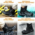 thumbnail image 3 of CONIVISON Men & Women Steel Toe Safety Boots, Puncture Resistant for Industrial Construction, 3 of 8