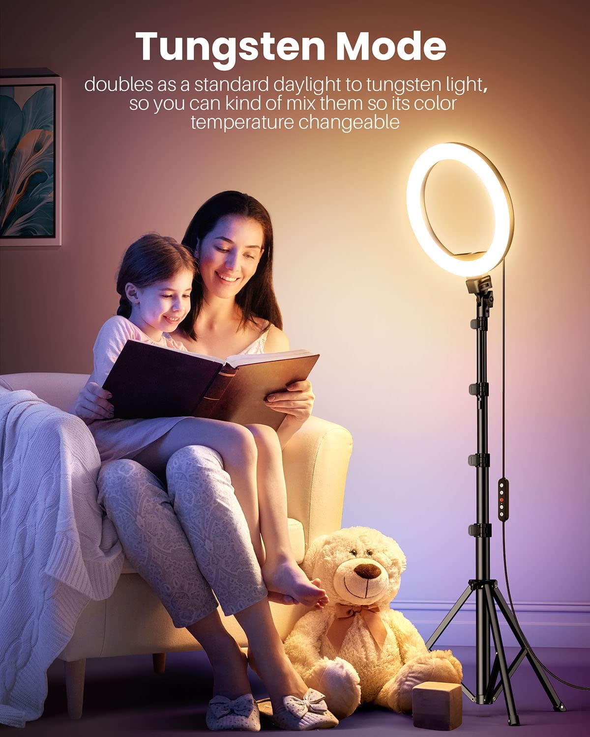 Mobile selfie Ring Light with three mode of Brightness