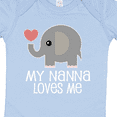 thumbnail image 4 of Inktastic Nanna Loves Me Grandchild Boys or Girls Baby Bodysuit, 4 of 5