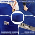 thumbnail image 3 of 4FT Bean Bag Chair, Minimalist Bean Bag with Velvet Cover, Fluffy and Comfy Bean Bag for Adults, Bean Bag Sofa Filled with High-Density Sponge for Gaming (Blue), 3 of 10