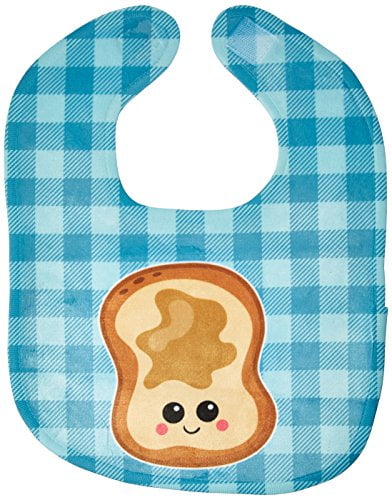 Caroline's Treasures BB6843BIB Peanut Butter Toast Baby Bib , 10 x 13', multicolor