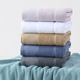 thumbnail image 3 of Xiao Hua 1 toalla de mano para baño, de algodón súper suave y altamente absorbente, ideal para ducha, piscina, spa, gimnasio o uso diario. Medidas: 35 x 75 cm (gris)., 3 of 5