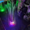 thumbnail image 3 of Solar Fountain, Solar Bird Bath Fountain with RGB Lights, Solar Powered Water Pump for Outdoor Ponds & Bird Baths, Solar Cascade Hanging Fountain - High-Efficiency Monocrystalline Panel, 3 of 8