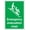 Color 3855, variant on Emergency Evac Chair Location Sign Safety Signs First Aid Signs First Aid Equipment Signs Metal Sign Tin Sign 12x16 Inch