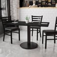thumbnail image 4 of Bowery Hill 30" x 48" Restaurant Dining Table in Black and Walnut, 4 of 16