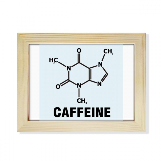 Checal Caffeine Substance Molecule Desktop Photo Frame Picture Art Decoration Painting 6x8 inch