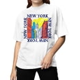 thumbnail image 2 of Colorful New York Cityscape Art Women's T-shirt, 2 of 3