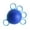 Blue, variant on 5 Finger Grip Strength Ball, Adjustable Straps Hand Exerciser for Rehabilitation Stress Relief