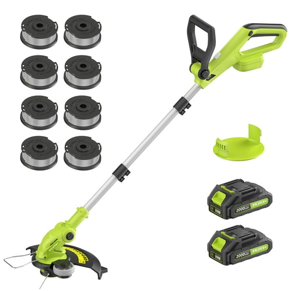 Recortadora de hilo inalámbrica JAGROM 20 V 2 x 2.0 Ah con corte de 12 pulgadas
