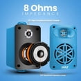 thumbnail image 5 of Pyle Usa Bluetooth In/outdoor Speakers Pair - 200 Watt Dual Waterproof 3.5” 2-Way Full Range System, 5 of 7