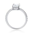 thumbnail image 4 of White Topaz Emerald Cut Engagement Ring, 4 of 9