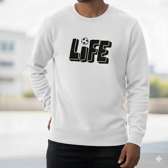Soccer Lover Crewneck, Ball Is Life Sweatshirt, Sports Fan Gift SWEATSHIRT All Size S-5XL