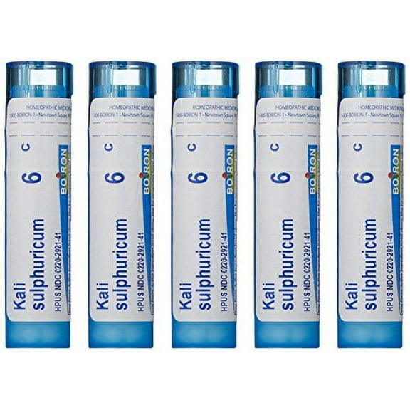 Boiron Kali Sulphuricum 6C (Pack of 5), Homeopathic Medicine for Colds