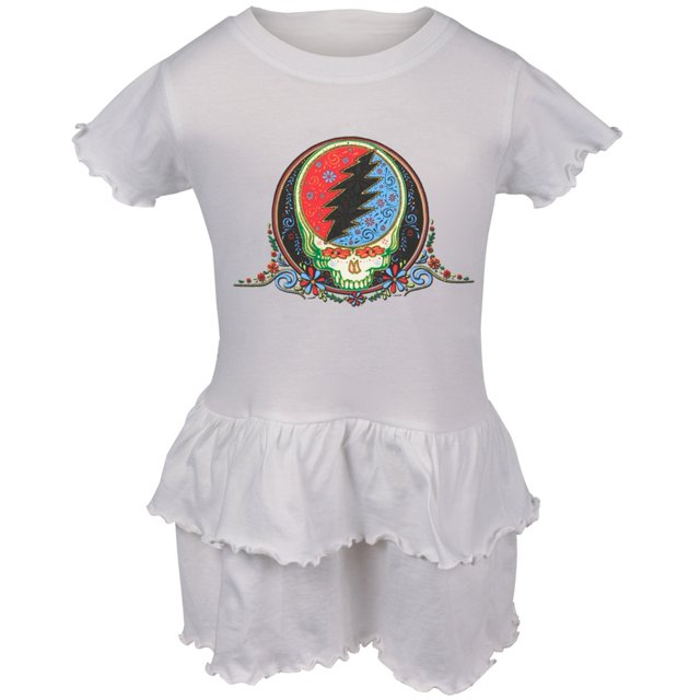 Grateful Dead - Robe Blanche à Volants pour Tout-Petits