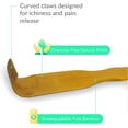 3PCS Bamboo Wood Backscratcher Back Scratcher Rake Itching Relief Body ...