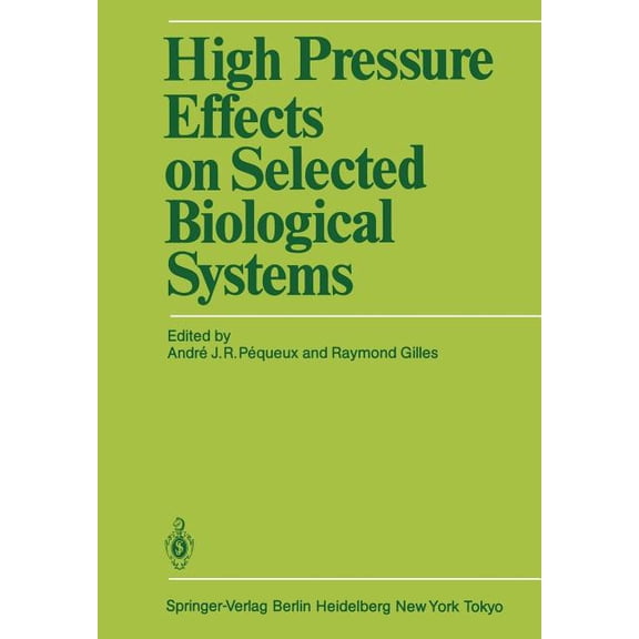 High Pressure Effects on Selected Biological Systems, (Paperback)