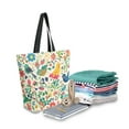 thumbnail image 2 of FORMRS Womens Canvas Tote Bag with Zipper Inner Pocket Shoulder Handbag, Cartoon Animals, 2 of 7