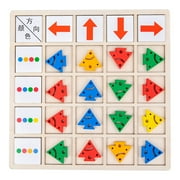 aobuchunpin Children's Wooden Montessori Toys Kids Logical Thinking Training Toys colorful