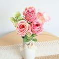 thumbnail image 6 of AYktou 12.6" Fake Roses Artificial Flowers Silk Pink Roses Wedding Bouquet for Wedding Decorations Bridal Shower Centerpieces Floral Party Photography Props,Mother's Day Gift, 6 of 9