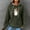 Army Green, variant on Tetras Sweatshirt for Women,Women's Raglan Sweater Zipper Hooded,Cardigan Sweater,Long Sleeve Top Sweater