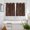 Brown Beige, variant on Retro Beige Flowers Kitchen Curtains Window Panels, Rustic Abstract Floral Simple Art Insulated Window Treatment Curtain, Grommet Curtains for Bedroom/Living Room/Bathroom, 2 Piece 27.5"Wx39"L