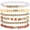 Brown, variant on Heishi Gold Beaded Bracelets Set for Women Men Bohemian Polymer Clay Colorful Surfer Vinyl Disc Stretch Layering Stackable Friendship Boho Bracelet Summer Beach Jewelry Gifts