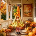 thumbnail image 2 of Harvest Gnome Plush Doll,Sunflower Maple Leaf Gnome Tabletop Ornament for Autumn Yard Thanksgiving Fall Decor, 2 of 6