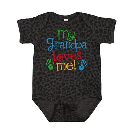 

Inktastic Grandpa Loves Me Outfit Gift Baby Boy or Baby Girl Bodysuit