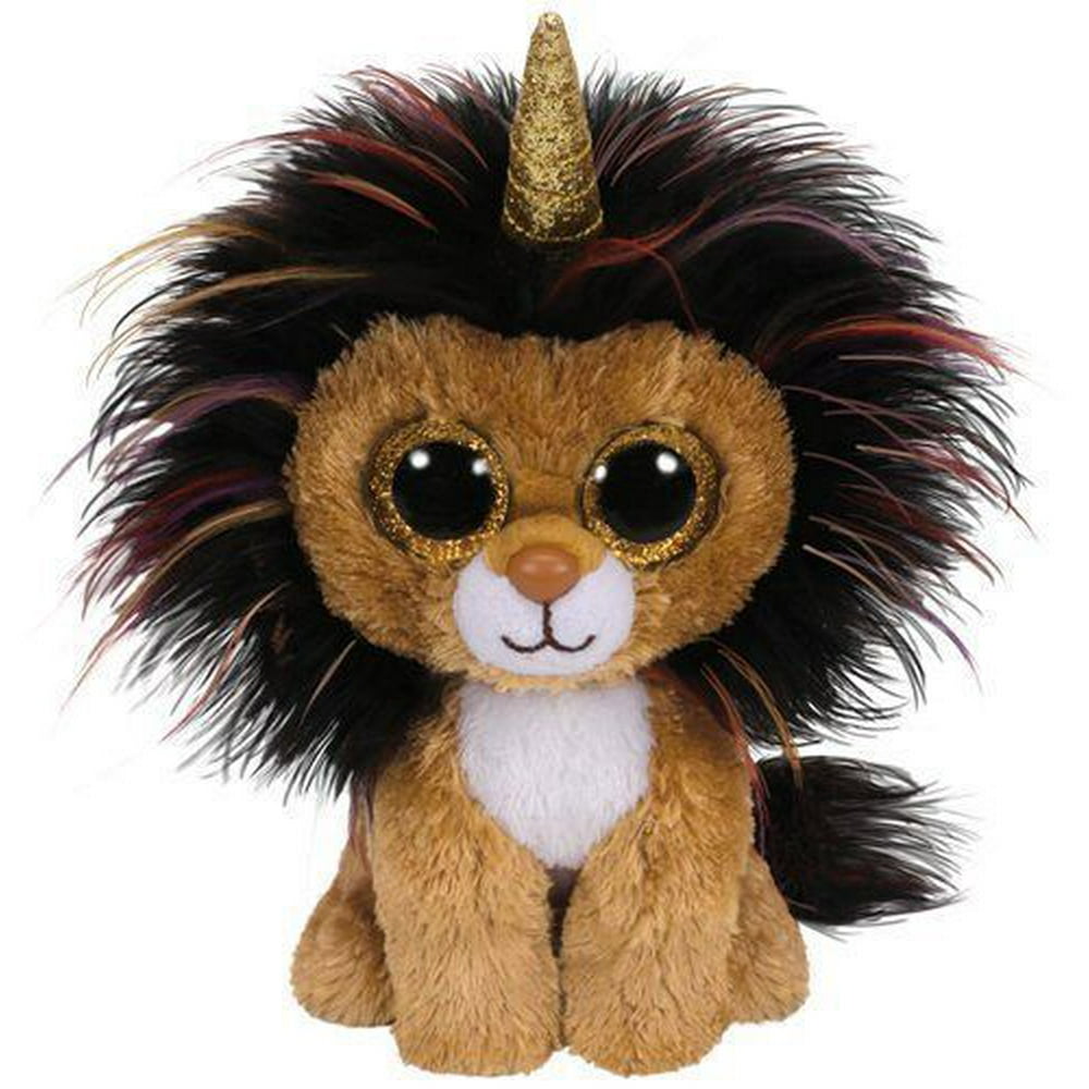 TY Beanie Boos Ramsey UniLion Horn (Glitter Eyes) Small 6" Plush