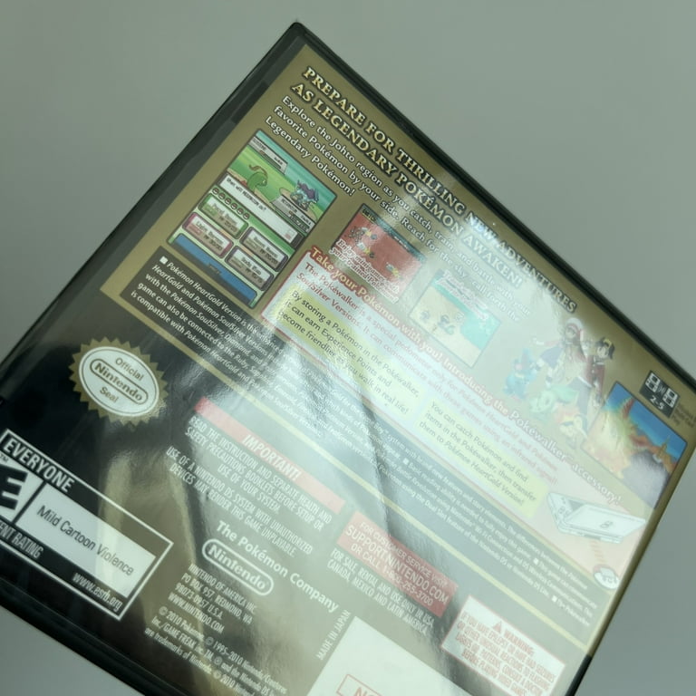 NINTENDO store DS POKEMON HEARTGOLD VERSION (CASE & MANUAL ONLY) (NO VIDEO GAME)