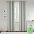 thumbnail image 2 of (2 pack) Your Zone Blackout Grommet Curtain Panel, 1 Panel, Grey/Metallic Star, 37" W x 84" L, 2 of 7