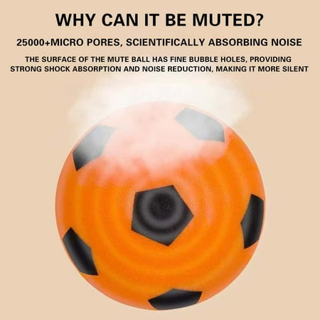 Yaoyar Indoor Silent Soccer Ball for Soft Mini Soccer Ball for Quiet Football for House Play for Indoor Safe Activities