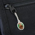 thumbnail image 3 of Beaver with Plaid Tail Antiqued Oval Charm Clothes Purse Suitcase Backpack Zipper Pull Aid, 3 of 3