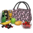 thumbnail image 3 of Fotbe Daisies Flowers Bolsa Térmica Portátil con Estampado, Bolsa de Entrega de Alimentos Aislada, Bolsa Reutilizable de Gran Capacidad para Comidas y Supermercado, 3 of 6